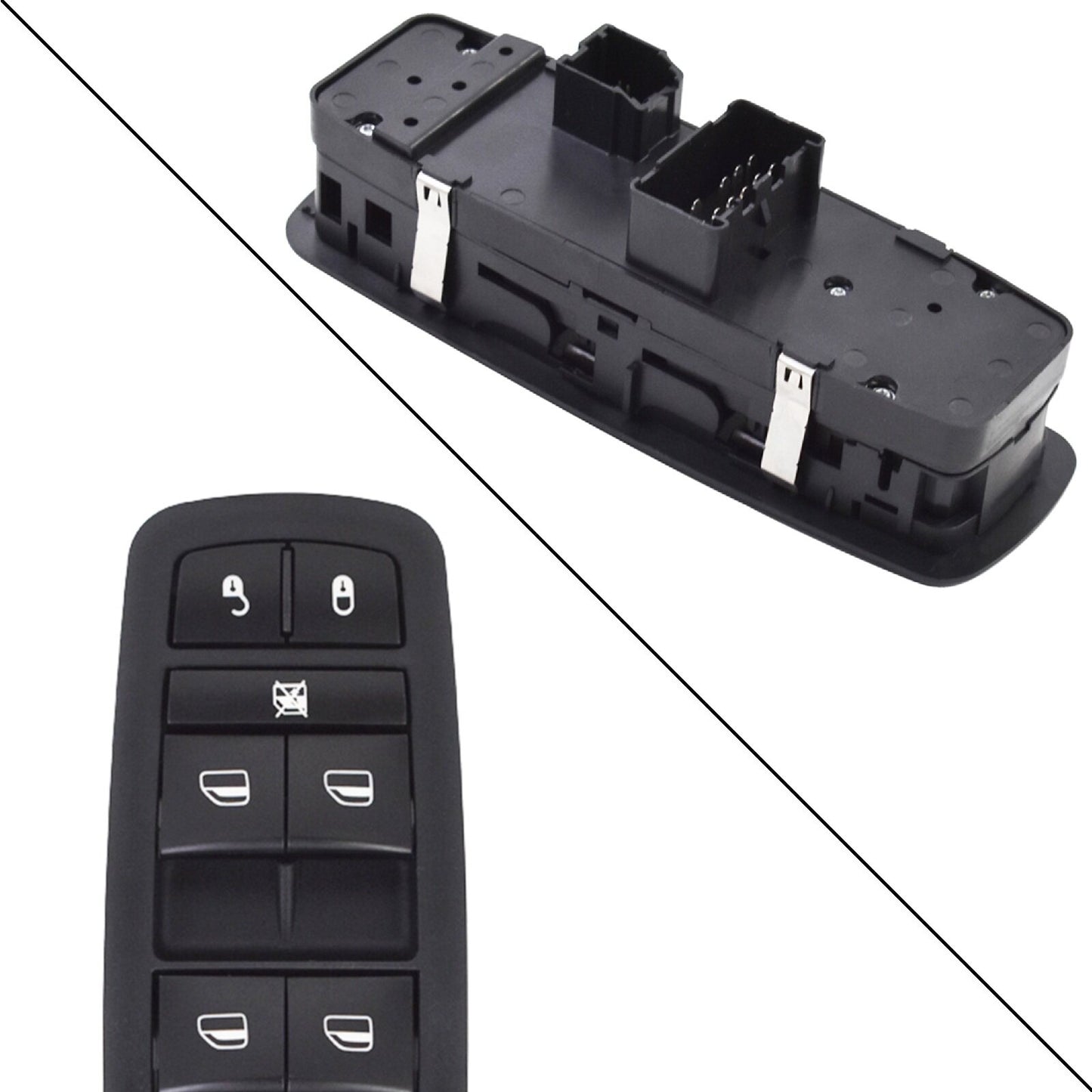 munirater Power Window Master Switch Front Driver Left Side Replacement for 2014-2016 Cherokee 2015-2016 200 56046553AC 68271203AA 68271203AB 641-2733L 901-497