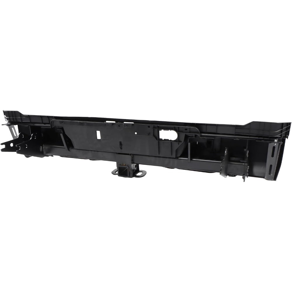 Black Rear Step Bumper for Toyota Tundra 2022-2024, without Sensor Holes, for Tow-Hitch Models, TO1103145