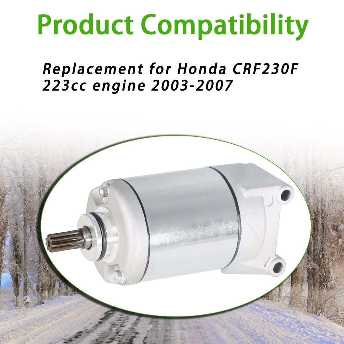 munirater Starter Replacement for CRF230F 223cc 2003 2004 2005 2006 2007