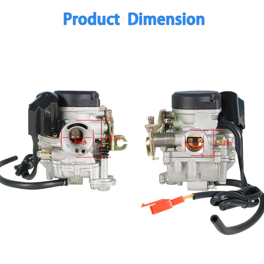 munirater 20mm Carburetor Carb Replacement for 139QMB 139QMA Scooter Moped ATV GY6 50cc 100cc