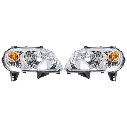 munirater Right+Left Side Headlights Pair For 2006-2011 Chevy HHR Halogen Chrome
