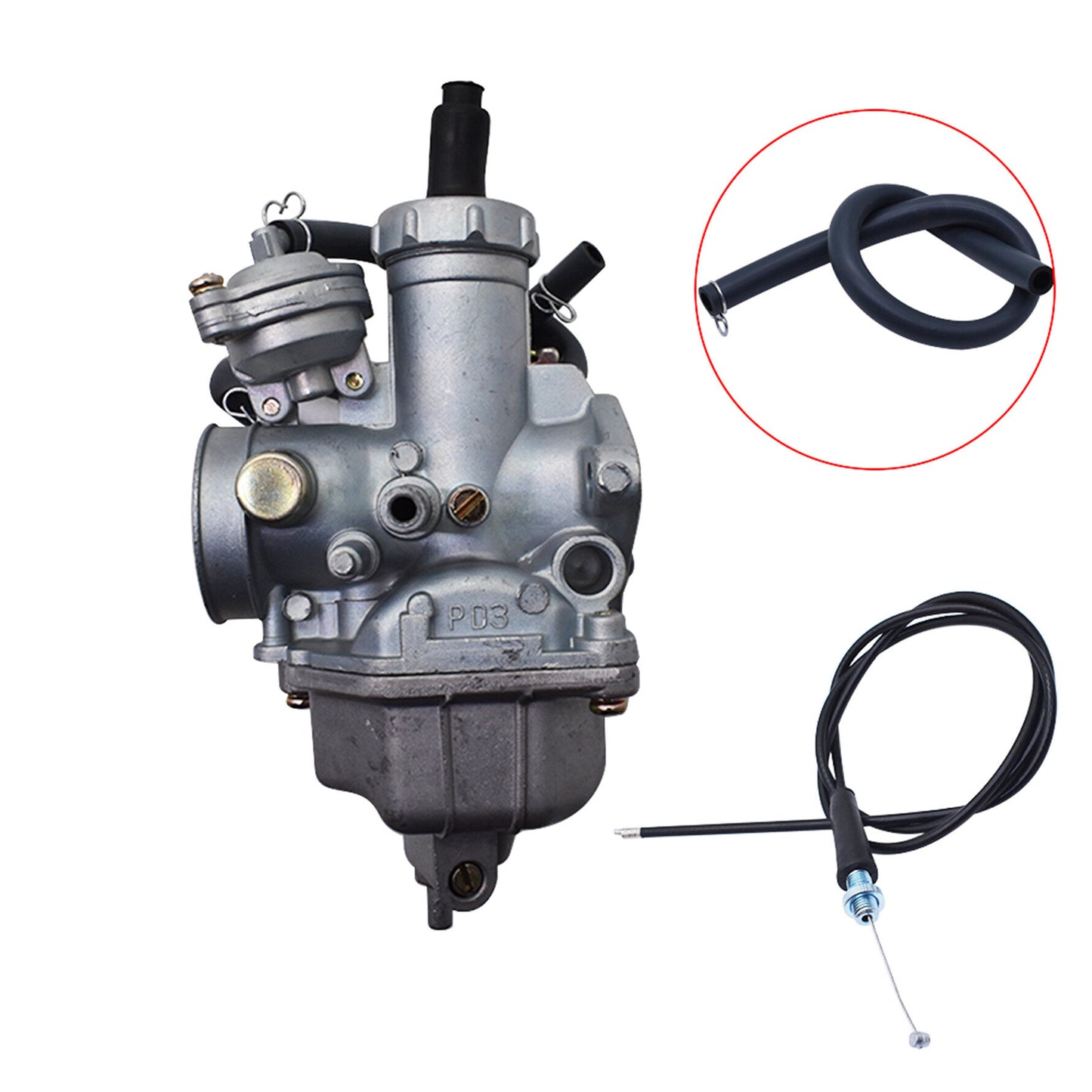 munirater Carburetor Carb with Throttle Cable Replacement for Honda Recon 250 TRX250TE 2x4 ES / TRX250TM 2x4 / TRX250 2x4