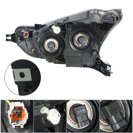 munirater Passenger&Driver Headlights For 2020-2021 Nissan Versa S SV Halogen Type