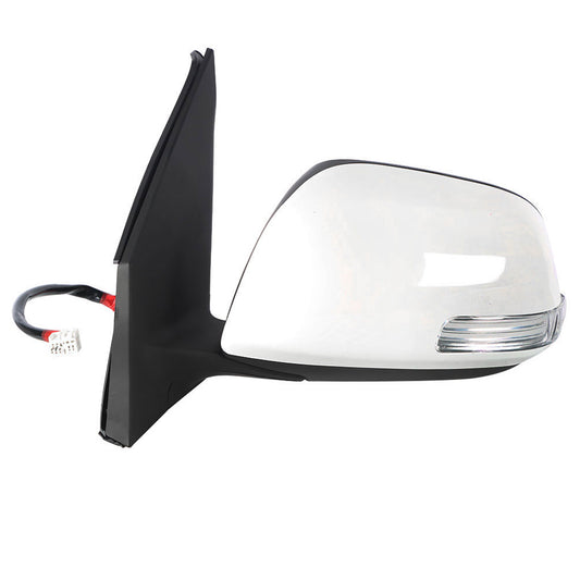 munirater Side Mirror Left Driver Side White Signal Light Heated 7pin Replacement for 2009-2012 Toyota RAV4 TO1321310 87940-0R060