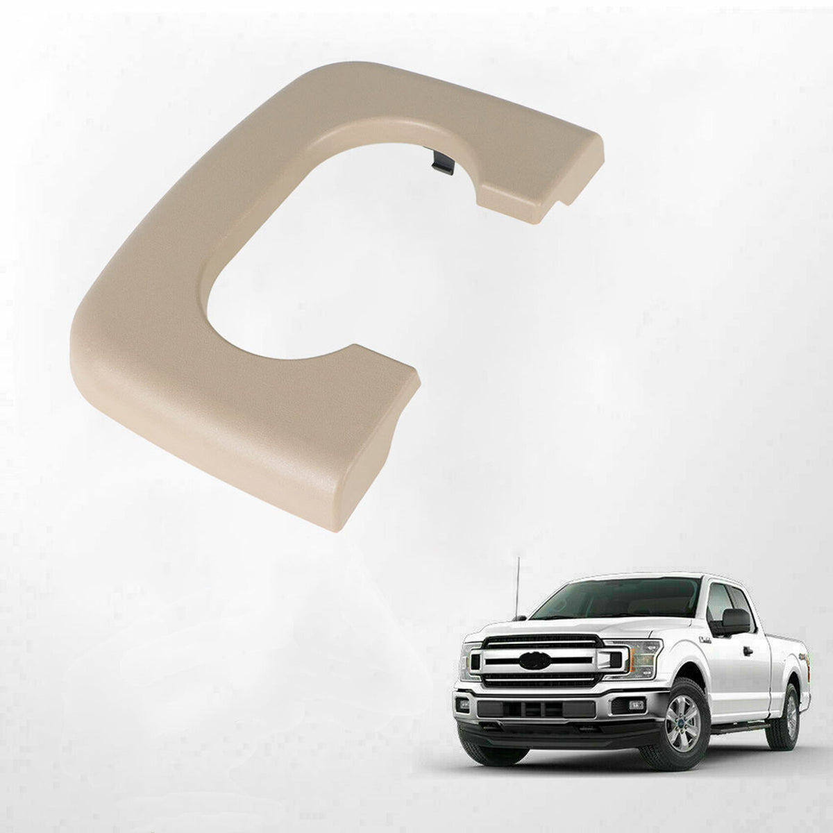 munirater Center Console Cup Holder Pad Replacement for F150 1997-2003 Beige