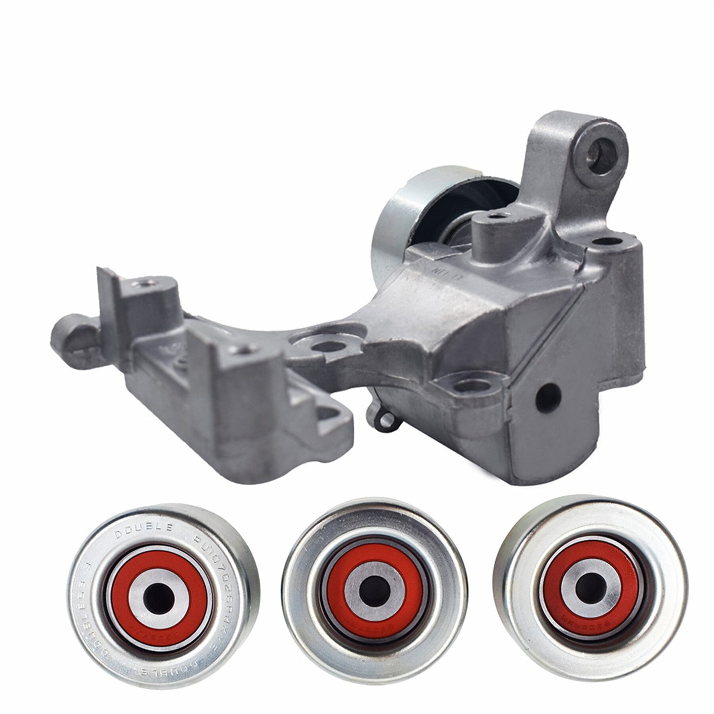 munirater Drive Belt Tensioner & 3 Pulley For 2005-15 Toyota Tacoma Tundra 4.0 V6 1T132P111P30 1660331040 1660431020