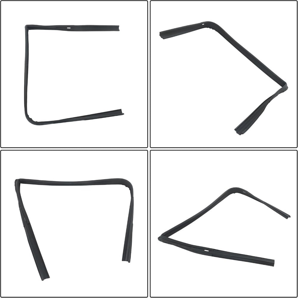 Window Sweep & Run Channel Weatherstrip Kit for Chevrolet S10 & GMC S15, 6-Piece