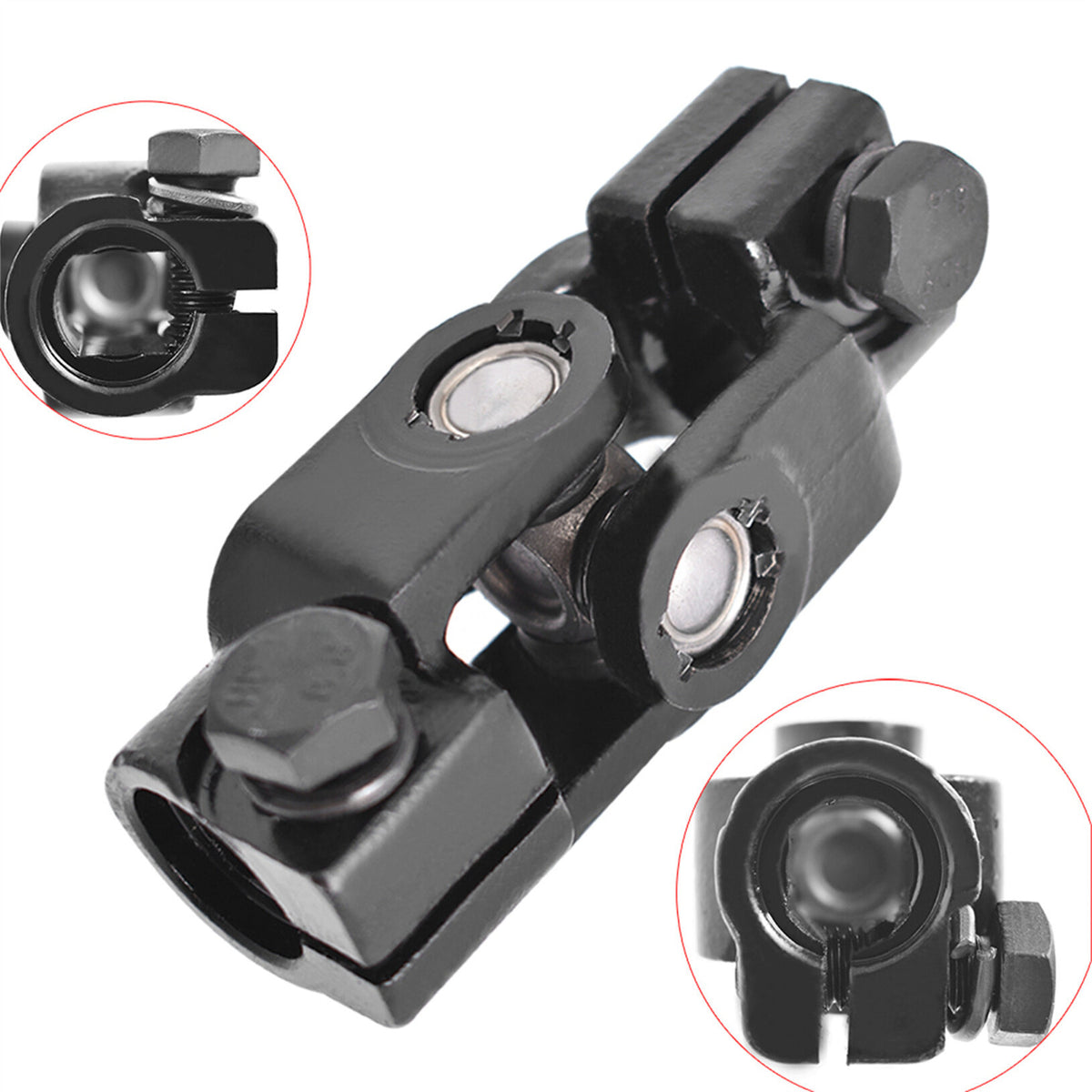 munirater Intermediate Steering Shaft Universal U Joint Coupler Lower Replacement for 2008-2012 Escape Mariner 8L8Z3B676E 8L8Z3B676C 425-358