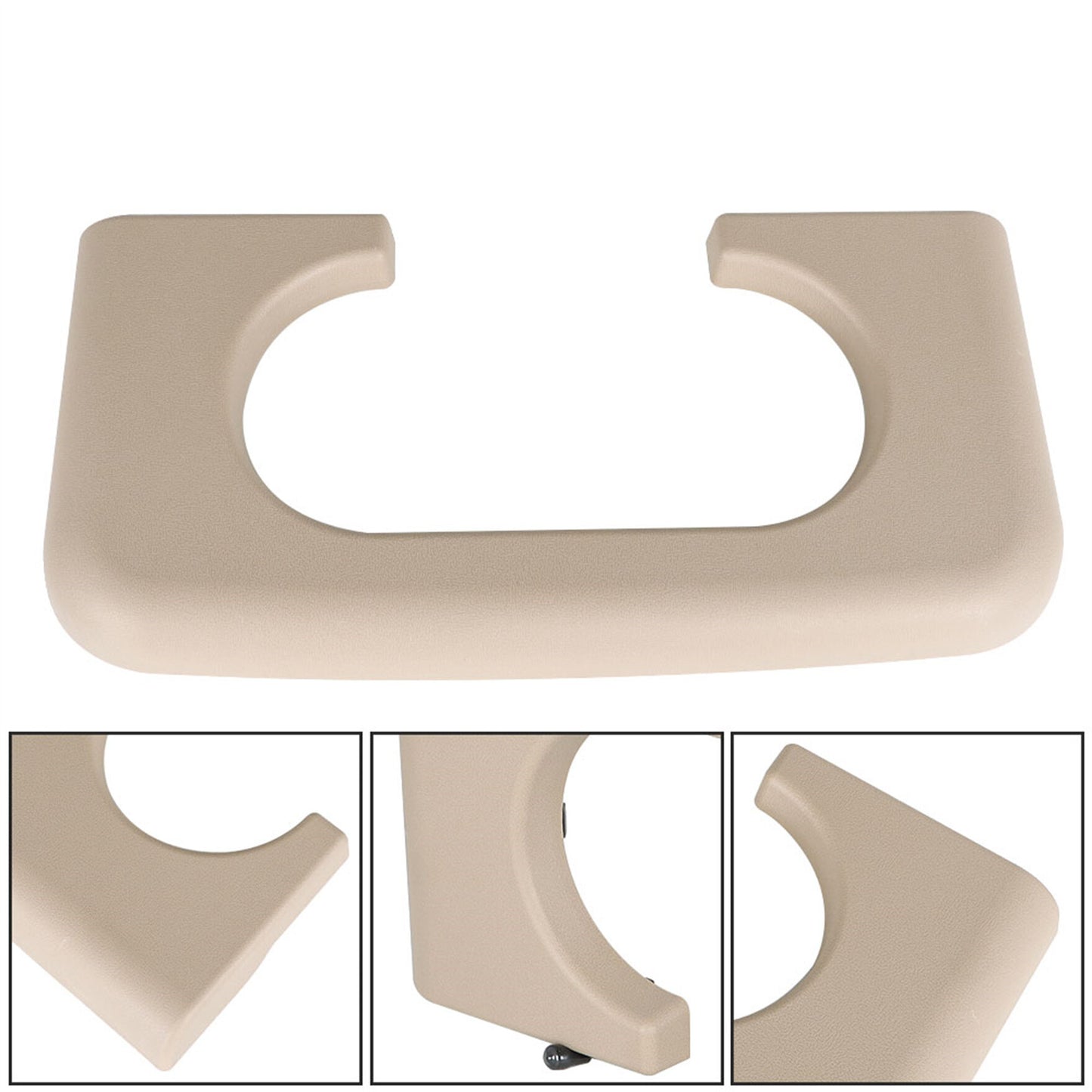 munirater Cup Holder Pad Center Console Beige Replacement for 1999-2010 F250 F350 F450