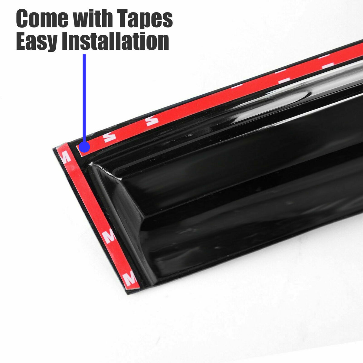 munirater Smoke Tint Side Window Visor Vent Rain Guard Deflector Replacement for 2012-2015 Honda Civic Sedan