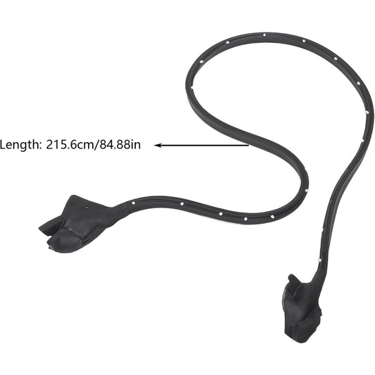 Rubber Door Weatherstrip Seals for 1970-1981 Camaro & Firebird, Pair