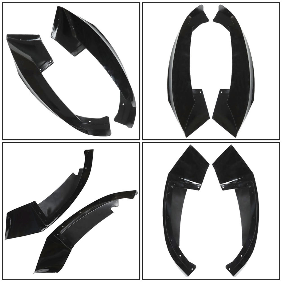munirater Front Bumper Spoiler Lip Glossy Black Replacement for 2014 2015 2016 2017 2018 2019 2020 F32 F33 F36 4 Series M Sport