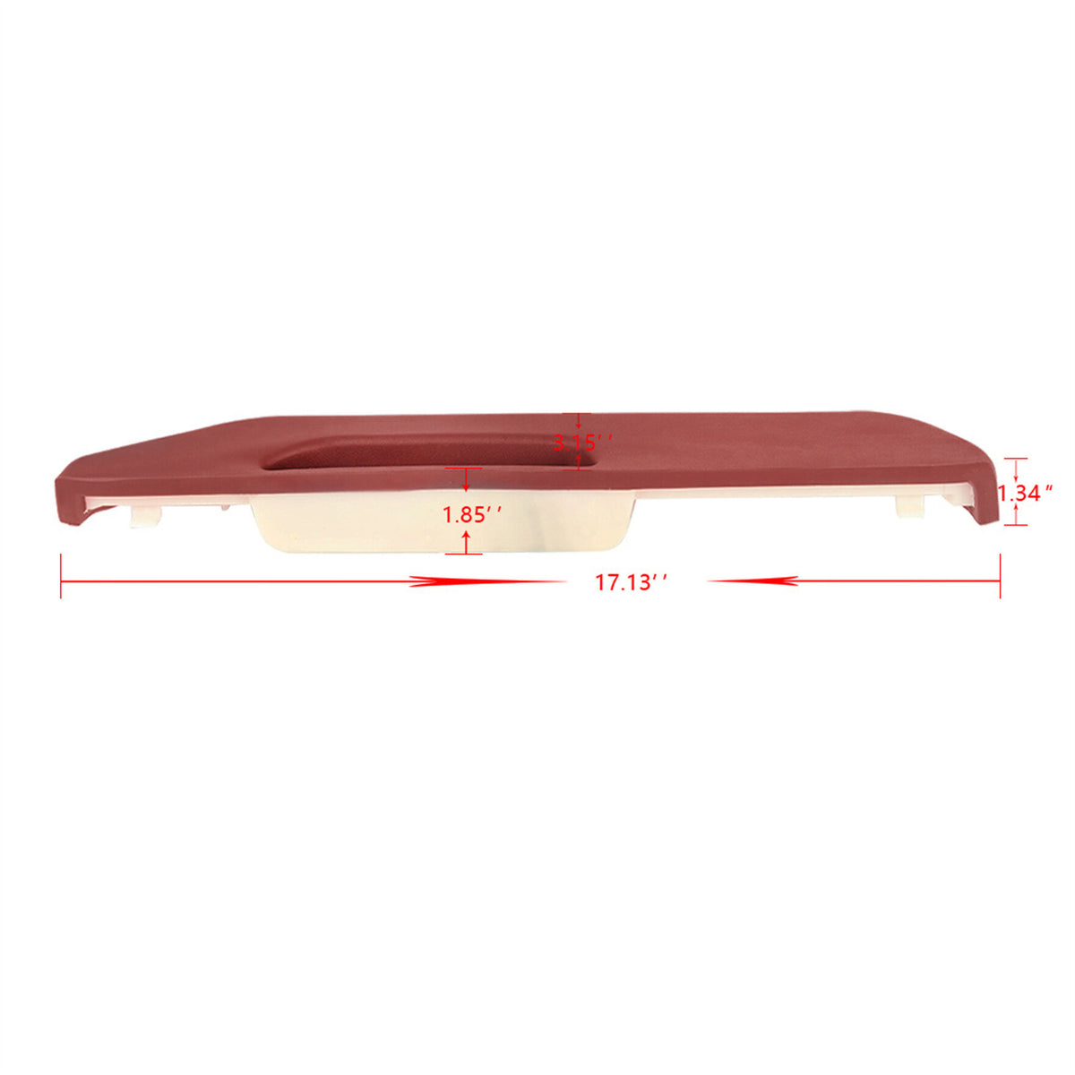 munirater Red Front Driver Side Door Armrest Pads Replacement for 1990-1994 C/K 15615021