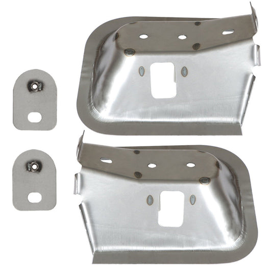 munirater Die Stamped Front Cab Mounts With Nutplates (Left & Right) Replacement for 1994-2002 Ram 1500 2500 3500