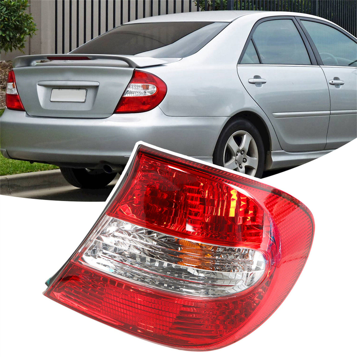 munirater Tail Light Rear Lamp Passenger Side Replacement for 2002-2004 Toyota Camry