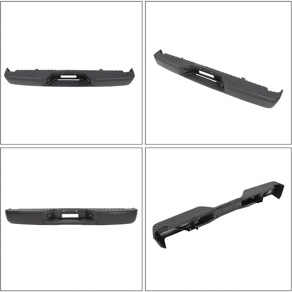 Black Steel Rear Step Bumper for Nissan Titan 2004-2015, NI1103117