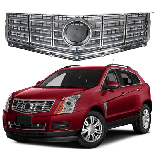munirater Front Bumper Automotive Grille Chrome Replacement for 2013-2016 SRX Base Luxury Performance Premium Sport Utility 4-Door