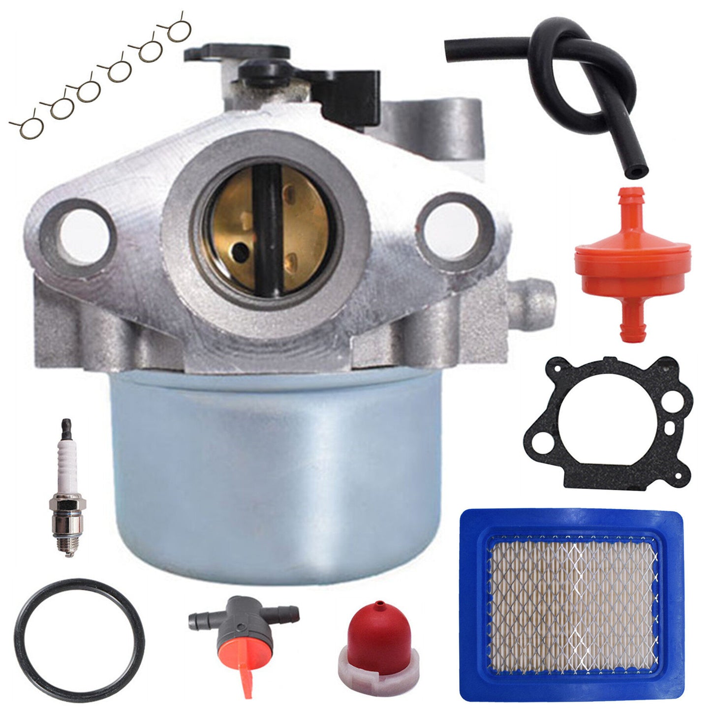 munirater Carburetor with Air Filter Spark Plug Primer Bulb Replacement for Briggs & Stratton 799866 790845 799871 796707 794304 12H800 Engine for Toro 22 Recycler for Troy Bilt TB230 Lawn Mower