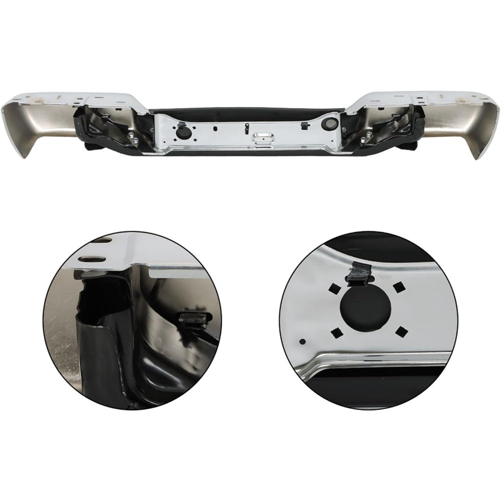 Chrome Steel Rear Step Bumper for Chevrolet Colorado & GMC Canyon 2008-2012, GM1103156
