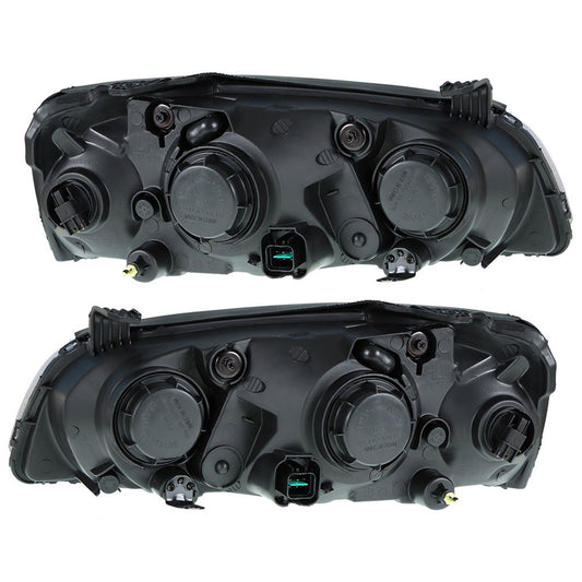 munirater Left&Right Side Headlights Headlamps Claer For 2004-2006 Hyundai Elantra