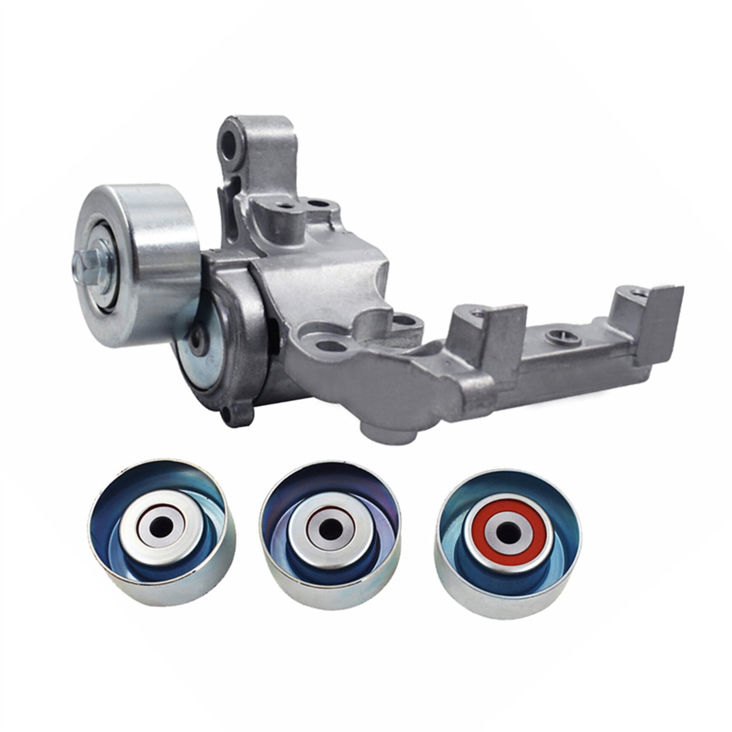 munirater Drive Belt Tensioner & 3 Pulley For 2005-15 Toyota Tacoma Tundra 4.0 V6 1T132P111P30 1660331040 1660431020