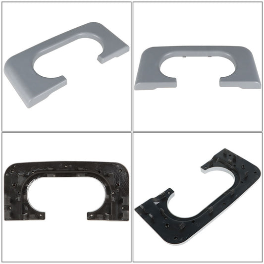 munirater Center Console Cup Holder Pad Trim Repair Pad Replacement for 1999-2010 F250 F350 Gray