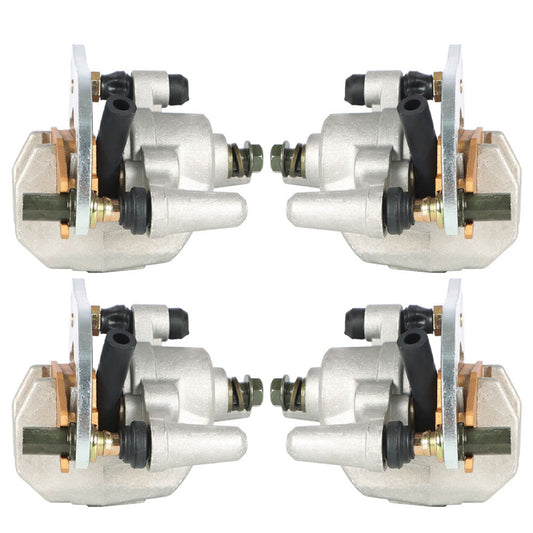 munirater Front + Rear Brake Calipers w/Pads For 2007-2020 Yamaha YFM700F/P Grizzly 700