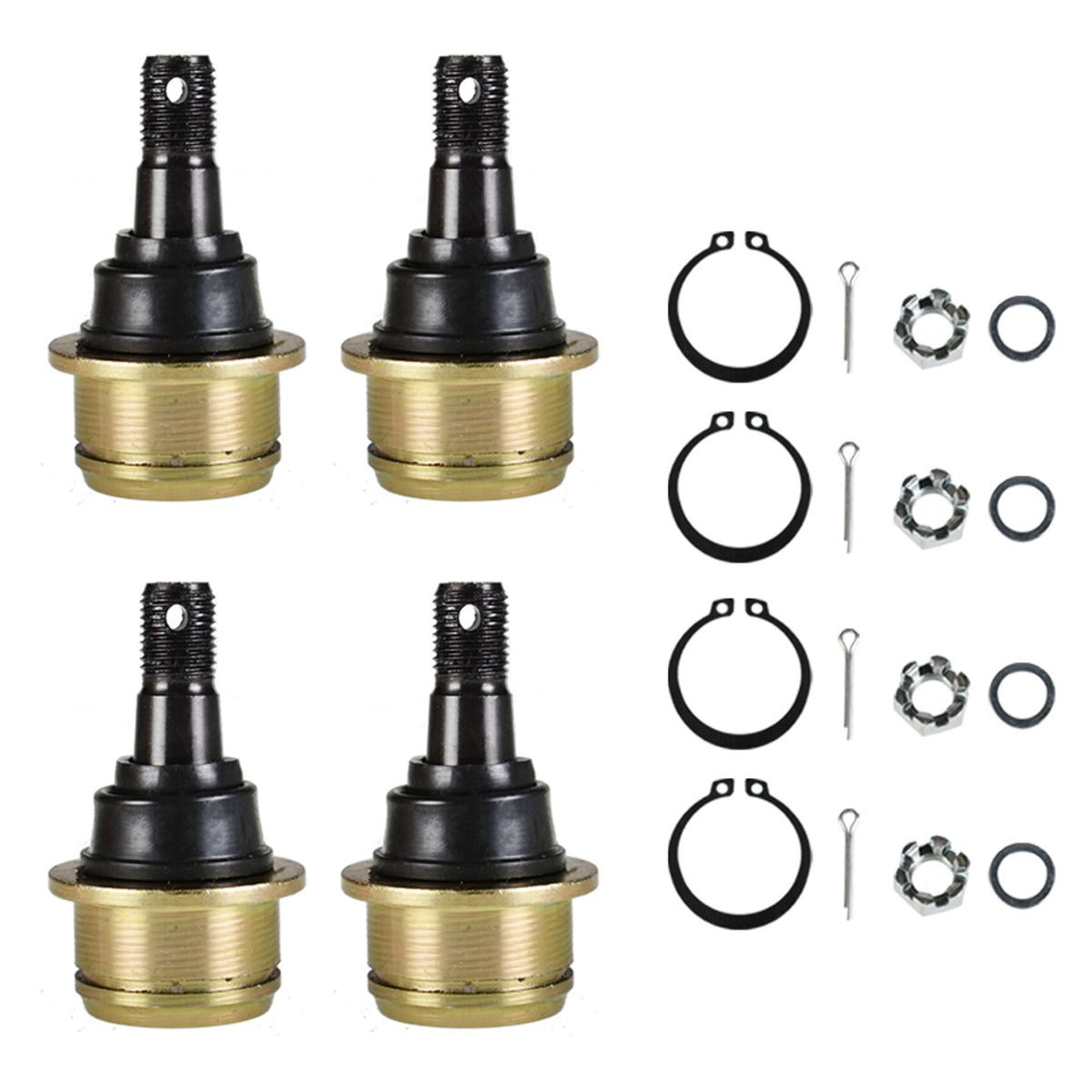 munirater Upper & Lower Ball Joints Replacement for Honda Rancher 350 TRX350TE TRX350TM 2000-2006 4-Pack