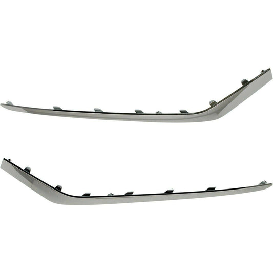 munirater Left Right Front Bumper Face Bar Trims Molding Step Pads Replacement for 2018 Sonata