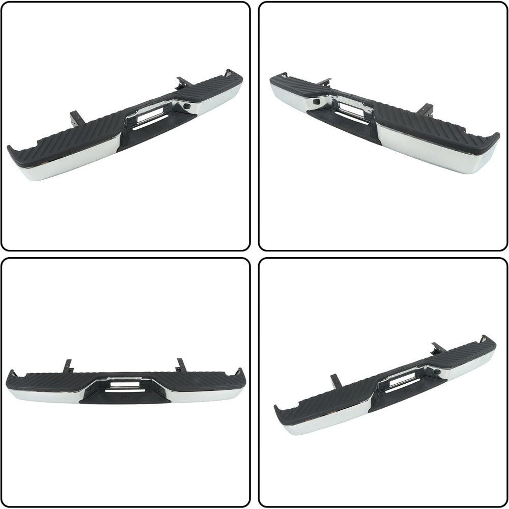 Chrome Steel Rear Step Bumper for Nissan Titan 2004-2015, NI1103109