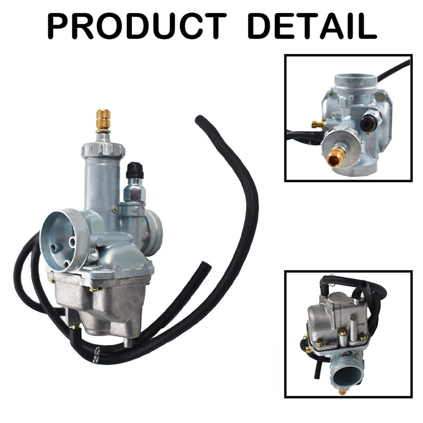 munirater Carburetor & Throttle Cable Replacement for Kawasaki Bayou 220 250 KLF220 KLF250A