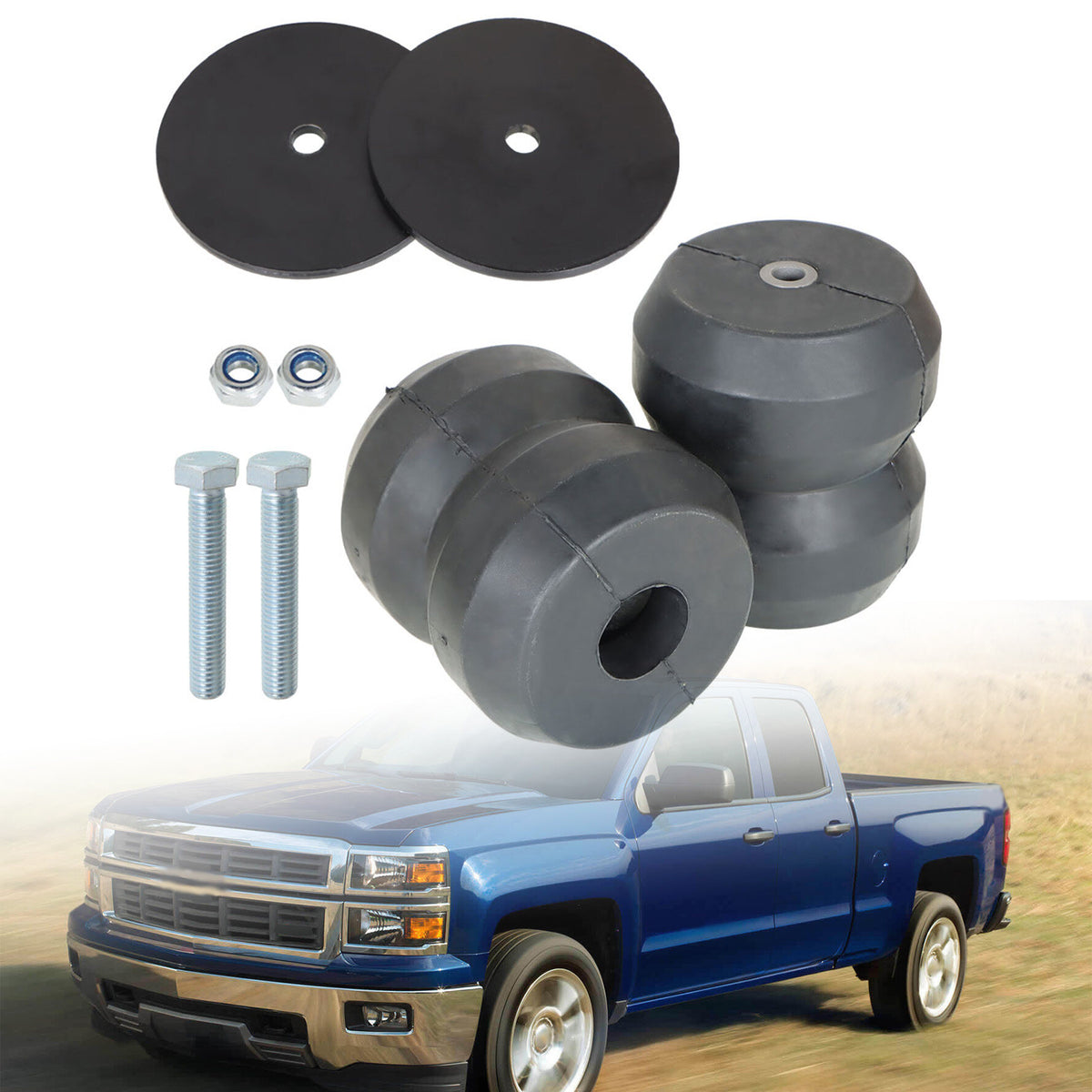 munirater Rear Helper Kit Replacement for 1999-2020 Silverado Sierra 1500