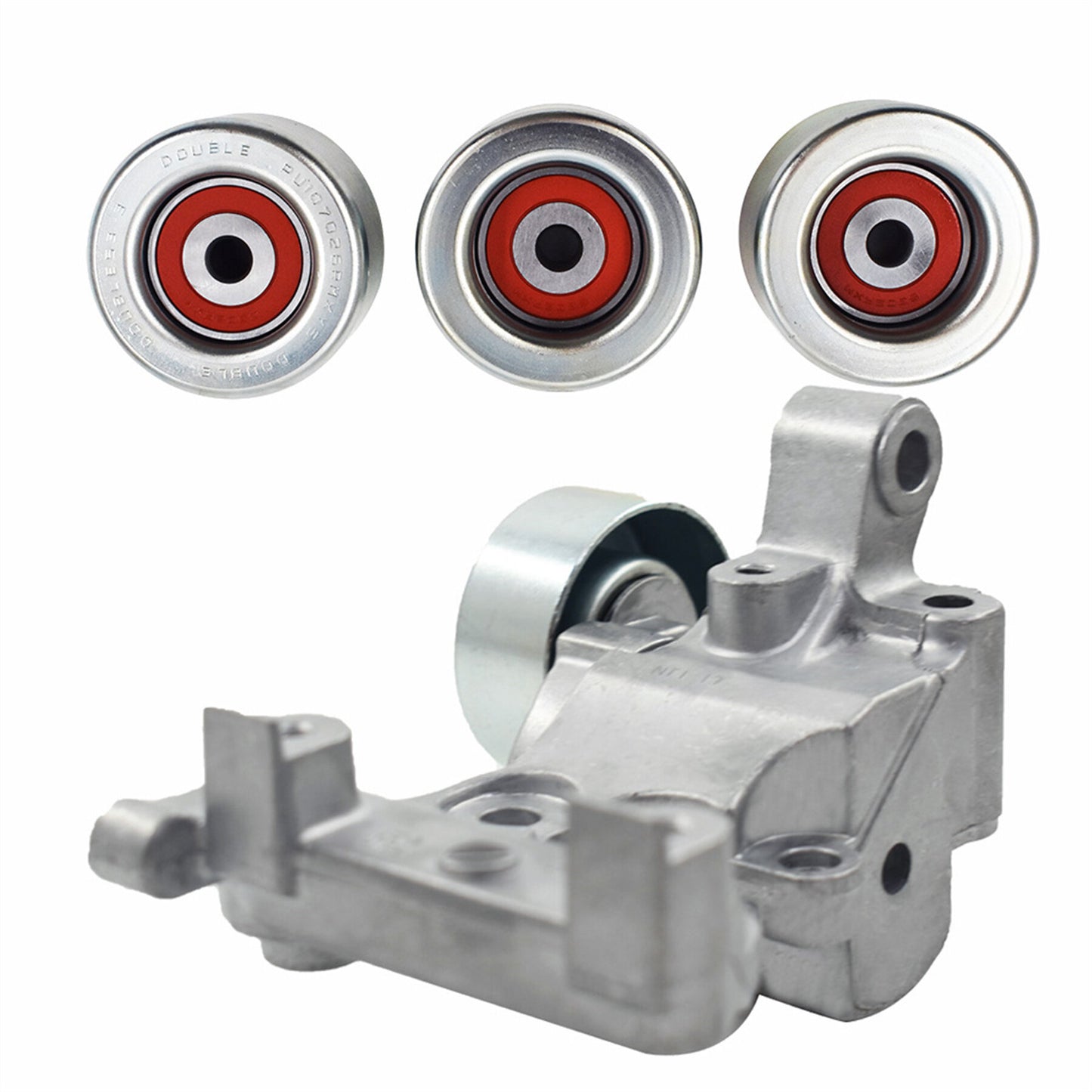 munirater Drive Belt Tensioner & 3 Pulley For 2005-15 Toyota Tacoma Tundra 4.0 V6 1T132P111P30 1660331040 1660431020