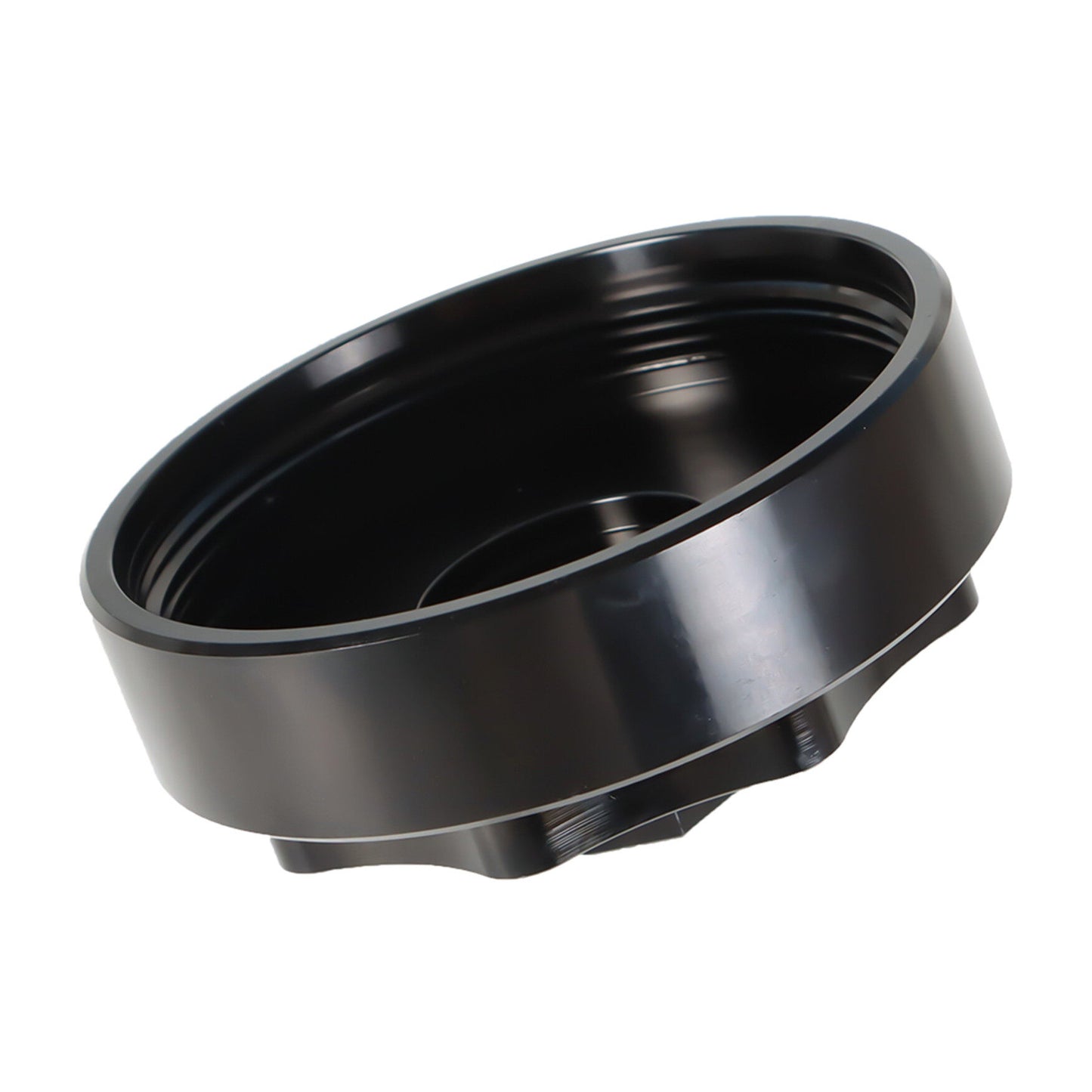 munirater Fuel Filter Canister Housing Cover Cap Aluminum Replacement for 2010-2019 Ram 6.7L 2500 3500 4500 5500 Cummins Diesel Engine 68065612AA (black)