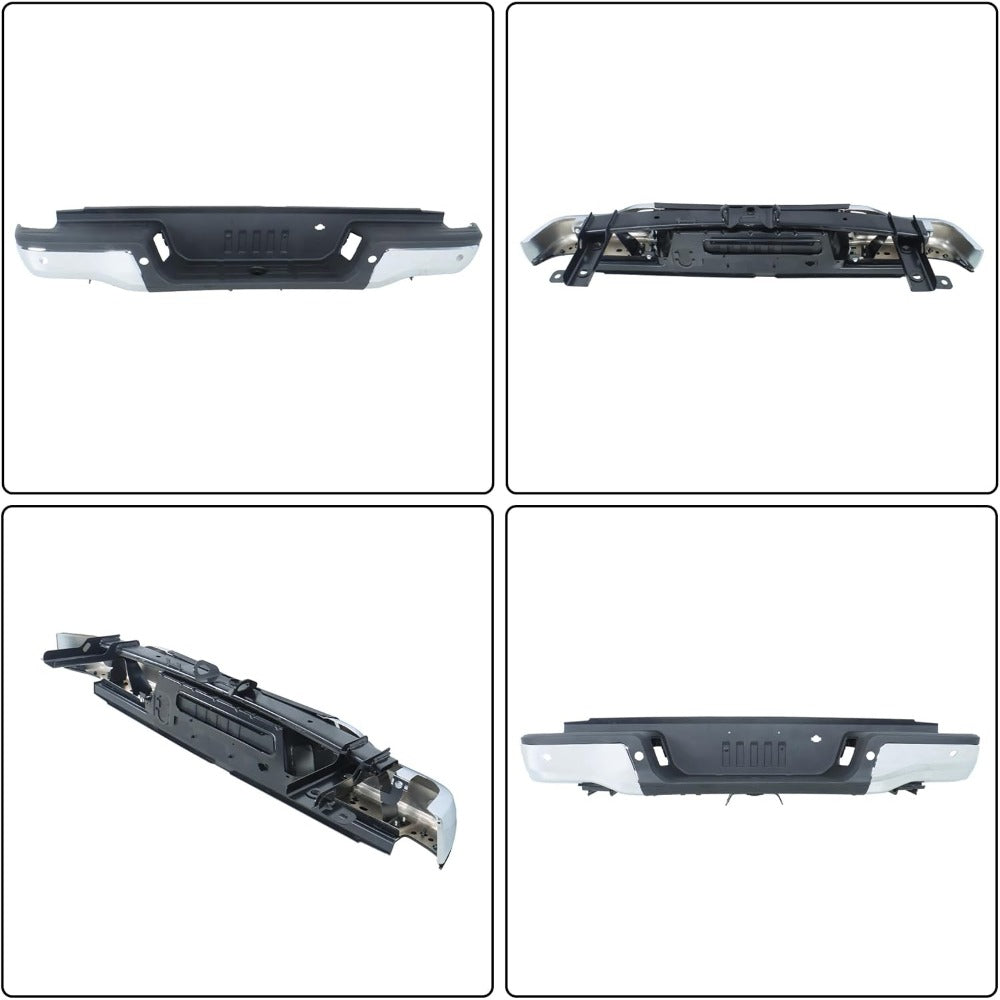Chrome Steel Rear Step Bumper for Ford Ranger 2019-2023, FO1103231