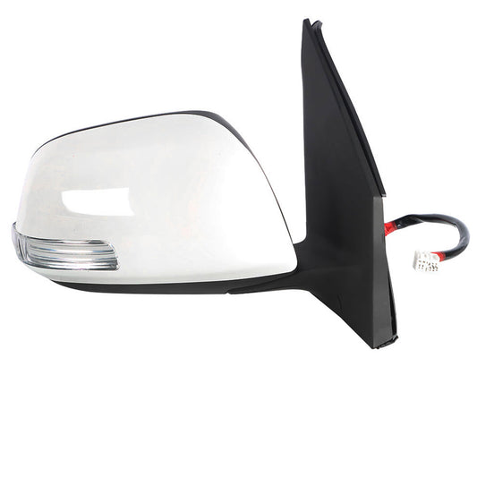 munirater Side Mirror Right Passenger Side White Signal Light Heated 7pin Replacement for 2009-2012 Toyota RAV4 TO1321310 87910-0R050