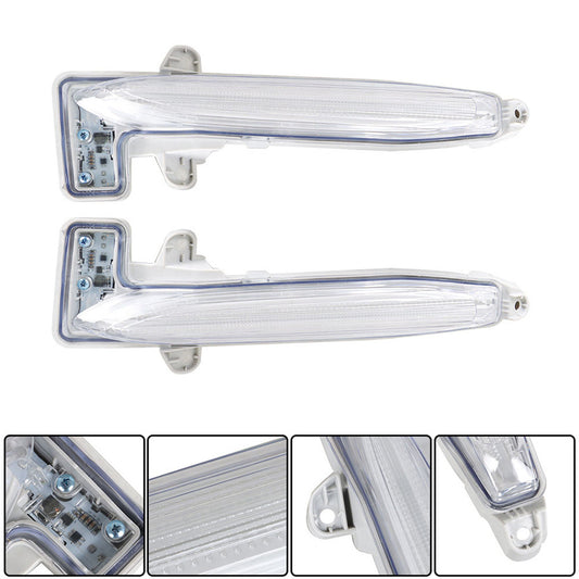 munirater 2-Pack Clear LED Fog Lights DRL with Wire Dual Color Left and Right Side Replacement for 2020 2021 Toyota Corolla SE XSE