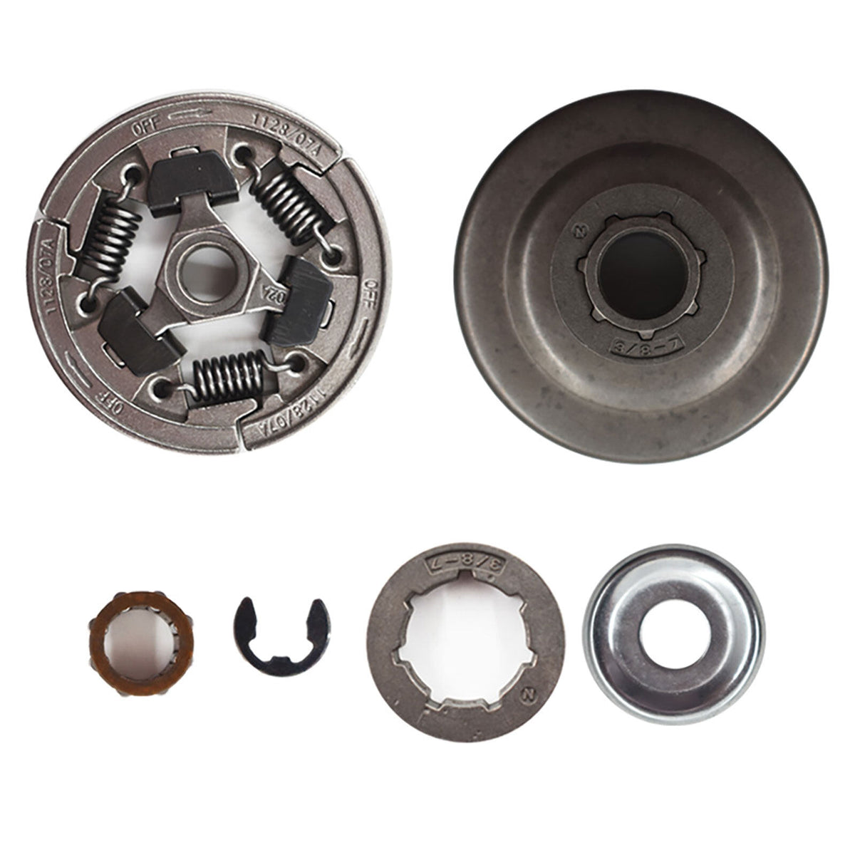 munirater 3/8Inch-7T Chain Clutch Sprocket Drum Rim Washer Bearing Kit Replacement for 034 036 029 039 MS290 MS310 MS340 MS360 MS361 MS390 Chainsaw 11351602050 11250071041