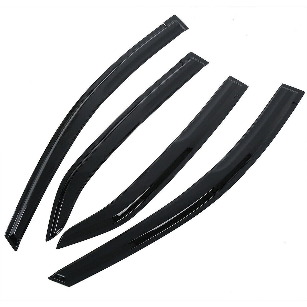 munirater Smoke Tint Side Window Visor Vent Rain Guard Deflector Replacement for 2014-2017 Toyota Corolla