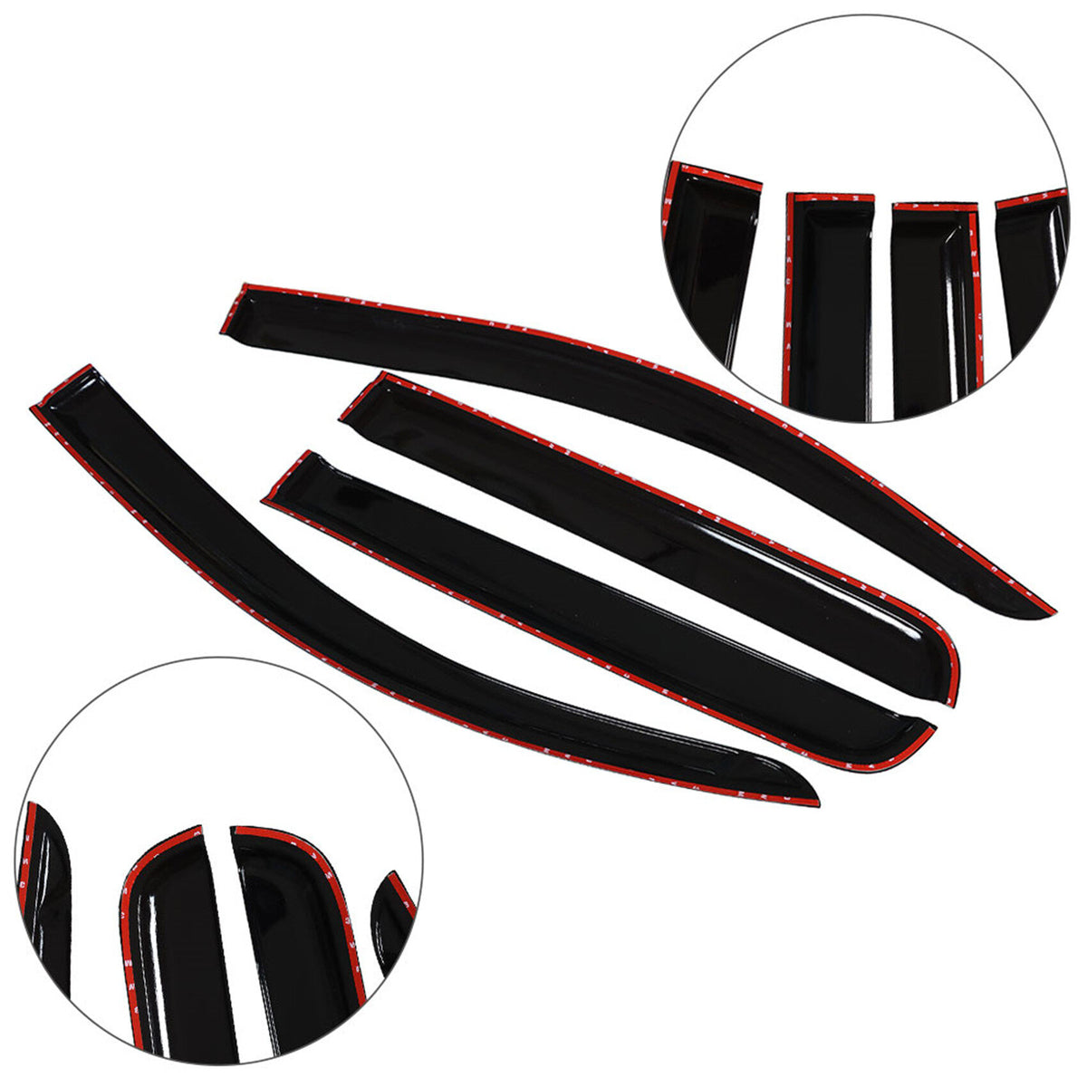 munirater Side Window Visors Rain Guard Wind Vent Shade Deflector Replacement for 2015-2020 Colorado