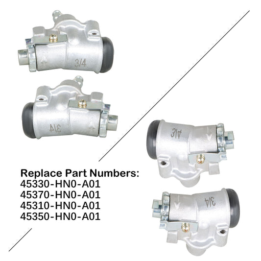 munirater Front Left Right Brake Wheel Cylinders For Honda TRX450 Foreman 4x4 2003 2004