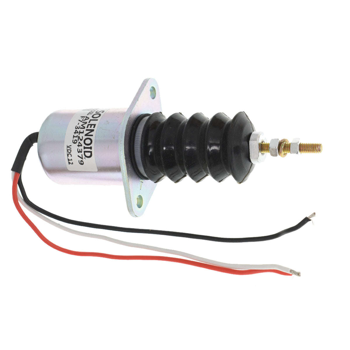 munirater Fuel Shutoff Solenoid Stop Solenoid Replacement for John Deere 415 455 F915 F925 F935 AM124379