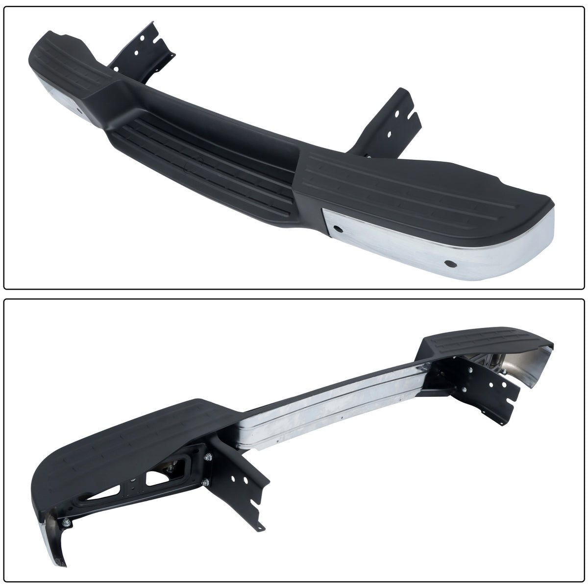 Rear Bumper Assembly Replacement for NV1500 NV2500 Replacement for NV1500 2012-2021 Replacement for NV2500 2012-2021, with Parking Aid Sensor Holes, Steel