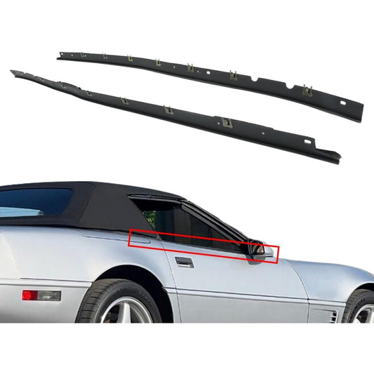 Window Sweep Weatherstrip Seals for Chevrolet Corvette, Left & Right Pair