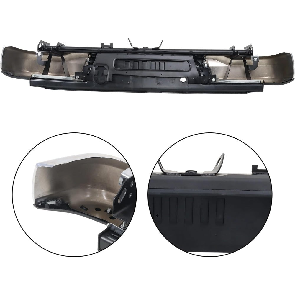 Chrome Steel Rear Step Bumper for Ford Ranger 2019-2023, FO1103229