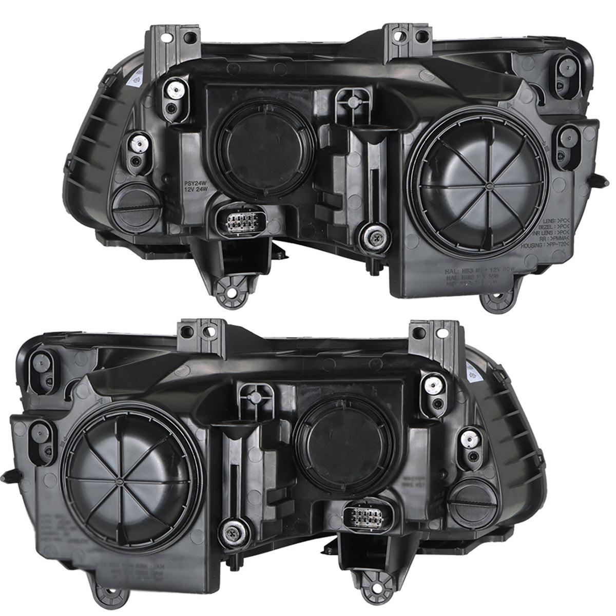 munirater Headlight Assembly For 2011-2014 Chrysler 300 Halogen Chrome Housing Right&Left