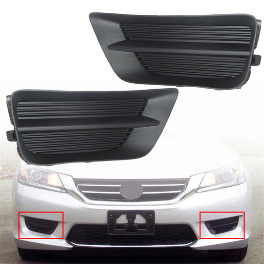 munirater 2-Pack Fog Light Hole Cover Driver & Passenger Side Replacement for 2013-2015 Honda Accord Sedan 71112T2AA00, 71102T2AA00