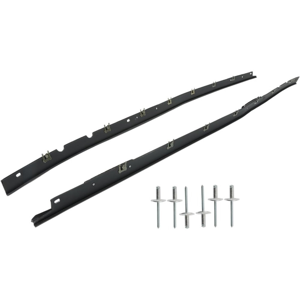 Window Sweep Weatherstrip Seals for Chevrolet Corvette, Left & Right Pair