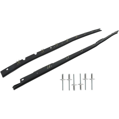 Window Sweep Weatherstrip Seals for Chevrolet Corvette, Left & Right Pair