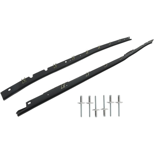 Window Sweep Weatherstrip Seals for Chevrolet Corvette, Left & Right Pair